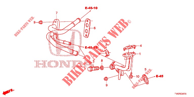 TURBOCHARGER OIL PIPE  (DIESEL) (2.2L) for Honda CIVIC DIESEL 2.2 ELEGANCE 5 Doors 6 speed manual 2012