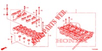 CYLINDER HEAD (DIESEL) (2.2L) for Honda CIVIC DIESEL 2.2 EXCLUSIVE 5 Doors 6 speed manual 2012
