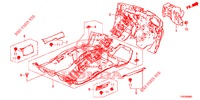FLOOR MAT/INSULATOR  for Honda CIVIC DIESEL 2.2 EXCLUSIVE 5 Doors 6 speed manual 2012