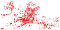 FRONT SEAT COMPONENTS (D.) (SIEGE REGLAGE MANUEL) for Honda CIVIC DIESEL 2.2 EXCLUSIVE 5 Doors 6 speed manual 2012