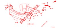 REAR BUMPER  for Honda CIVIC DIESEL 2.2 EXCLUSIVE 5 Doors 6 speed manual 2012