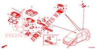 INTERIOR LIGHT  for Honda CIVIC DIESEL 2.2 S 5 Doors 6 speed manual 2012