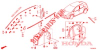 MOLDING/PROTECTOR  for Honda CIVIC DIESEL 2.2 EXECUTIVE 5 Doors 6 speed manual 2012
