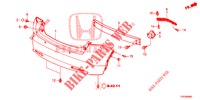 REAR BUMPER  for Honda CIVIC DIESEL 2.2 EXECUTIVE 5 Doors 6 speed manual 2012