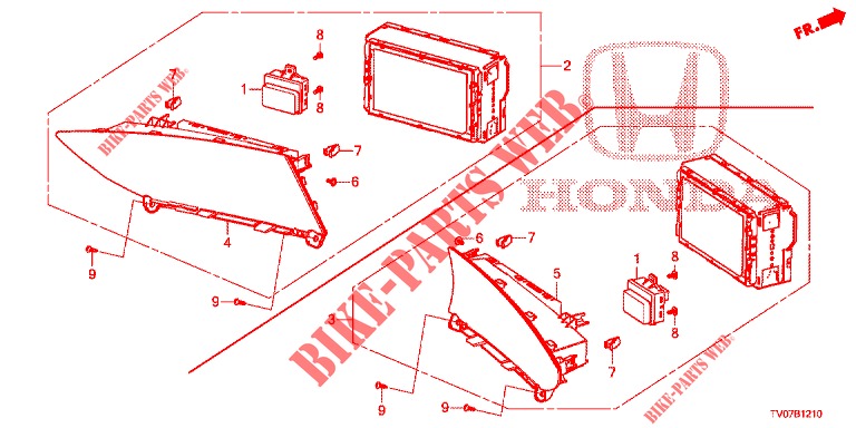 CENTER DISPLAY  for Honda CIVIC 1.4 COMFORT 5 Doors 6 speed manual 2013