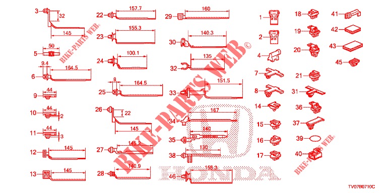 HARNESS BAND/BRACKET (RH)  for Honda CIVIC 1.4 COMFORT 5 Doors 6 speed manual 2013