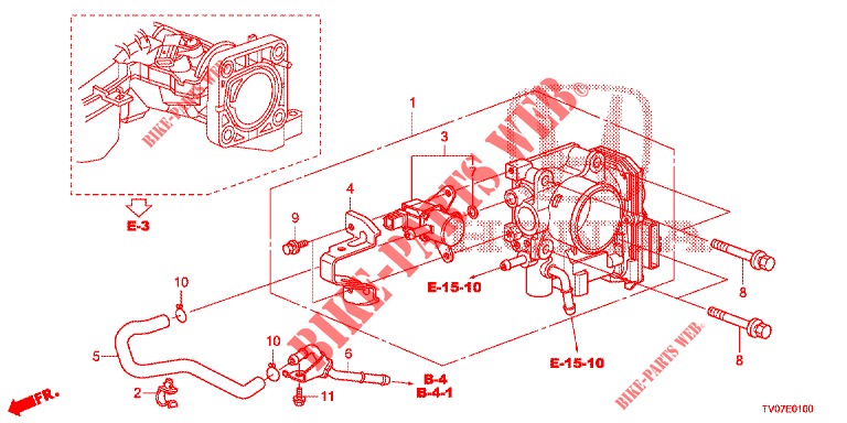 THROTTLE BODY (1.4L) for Honda CIVIC 1.4 COMFORT 5 Doors 6 speed manual 2013