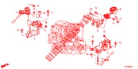 ENGINE MOUNTS (1.4L) for Honda CIVIC 1.4 S 5 Doors 6 speed manual 2013