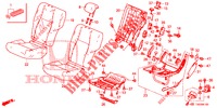 REAR SEAT/SEATBELT (G.) for Honda CIVIC 1.4 S 5 Doors 6 speed manual 2013