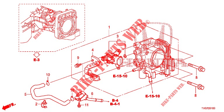 THROTTLE BODY (1.4L) for Honda CIVIC 1.4 S 5 Doors 6 speed manual 2013