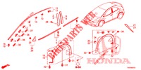 MOLDING/PROTECTOR  for Honda CIVIC 1.4 EXECUTIVE 5 Doors 6 speed manual 2013
