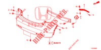 REAR BUMPER  for Honda CIVIC 1.4 EXECUTIVE 5 Doors 6 speed manual 2013