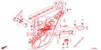 REAR DOOR LINING (4D)  for Honda CIVIC 1.4 EXECUTIVE 5 Doors 6 speed manual 2013