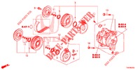 AIR CONDITIONER (COMPRESSEUR) (DIESEL) (1.6L) for Honda CIVIC DIESEL 1.6 LIFESTYLE 5 Doors 6 speed manual 2013