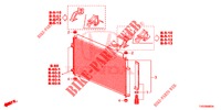 AIR CONDITIONER (CONDENSATEUR) for Honda CIVIC 1.8 COMFORT 5 Doors 6 speed manual 2013
