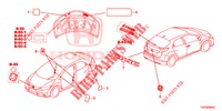 EMBLEMS/CAUTION LABELS  for Honda CIVIC 1.8 COMFORT 5 Doors 6 speed manual 2013