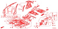 FLOOR/INNER PANELS  for Honda CIVIC 1.8 COMFORT 5 Doors 6 speed manual 2013