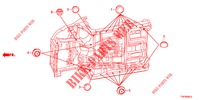 GROMMET (INFERIEUR) for Honda CIVIC 1.8 COMFORT 5 Doors 6 speed manual 2013