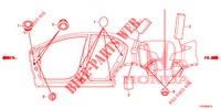 GROMMET (LATERAL) for Honda CIVIC 1.8 COMFORT 5 Doors 6 speed manual 2013