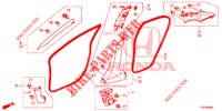 PILLAR GARNISH (LH) for Honda CIVIC 1.8 COMFORT 5 Doors 6 speed manual 2013