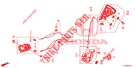 REAR DOOR LOCKS/OUTER HAN DLE  for Honda CIVIC 1.8 COMFORT 5 Doors 6 speed manual 2013