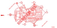 GROMMET (INFERIEUR) for Honda CIVIC 1.8 COMFORT 5 Doors 5 speed automatic 2013