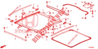 HEADLINER TRIM/SUN SHADE/ SLIDING GLASS  for Honda CIVIC 1.8 EXECUTIVE 5 Doors 6 speed manual 2013
