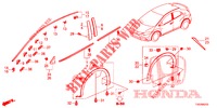 MOLDING/PROTECTOR  for Honda CIVIC 1.8 EXECUTIVE 5 Doors 6 speed manual 2013