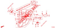 REAR DOOR LINING (4D)  for Honda CIVIC 1.8 EXECUTIVE 5 Doors 6 speed manual 2013