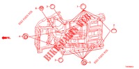 GROMMET (INFERIEUR) for Honda CIVIC 1.8 LIFESTYLE 5 Doors 6 speed manual 2013