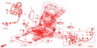 FRONT SEAT COMPONENTS (D.) (SIEGE REGLAGE MANUEL) for Honda CIVIC 1.8 S 5 Doors 6 speed manual 2013