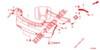 REAR BUMPER  for Honda CIVIC 1.8 S 5 Doors 6 speed manual 2013
