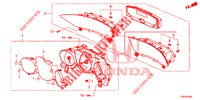 SPEEDOMETER  for Honda CIVIC 1.8 S 5 Doors 6 speed manual 2013