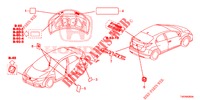 EMBLEMS/CAUTION LABELS  for Honda CIVIC 1.8 EXECUTIVE 5 Doors 6 speed manual 2013