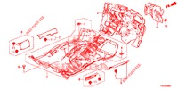 FLOOR MAT/INSULATOR  for Honda CIVIC 1.8 EXECUTIVE 5 Doors 6 speed manual 2013
