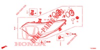 HEADLIGHT  for Honda CIVIC 1.8 EXECUTIVE 5 Doors 6 speed manual 2013