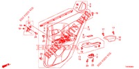 REAR DOOR LINING (4D)  for Honda CIVIC 1.8 EXECUTIVE 5 Doors 6 speed manual 2013