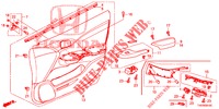 FRONT DOOR LINING (LH) for Honda CIVIC DIESEL 2.2 EXECUTIVE 5 Doors 6 speed manual 2013