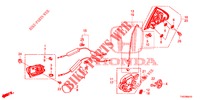 REAR DOOR LOCKS/OUTER HAN DLE  for Honda CIVIC DIESEL 2.2 EXECUTIVE 5 Doors 6 speed manual 2013