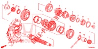 COUNTERSHAFT  for Honda CIVIC 1.4 ELEGANCE 5 Doors 6 speed manual 2015
