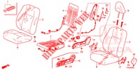 FRONT SEAT/SEATBELTS (D.) (LH) for Honda CIVIC 1.4 ELEGANCE 5 Doors 6 speed manual 2015