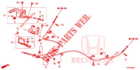 PARKING BRAKE (LH) for Honda CIVIC 1.4 ELEGANCE 5 Doors 6 speed manual 2015