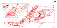 TAILLIGHT/LICENSE LIGHT (PGM FI)  for Honda CIVIC 1.4 ELEGANCE 5 Doors 6 speed manual 2015