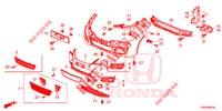 FRONT BUMPER  for Honda CIVIC DIESEL 1.6 EXECUTIVE AUDIOLESS 5 Doors 6 speed manual 2015