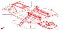 REAR FLOOR BOX  for Honda CIVIC DIESEL 1.6 EXCLUSIVE 5 Doors 6 speed manual 2015