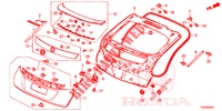 TAILGATE PANEL (2D)  for Honda CIVIC DIESEL 1.6 EXCLUSIVE 5 Doors 6 speed manual 2015