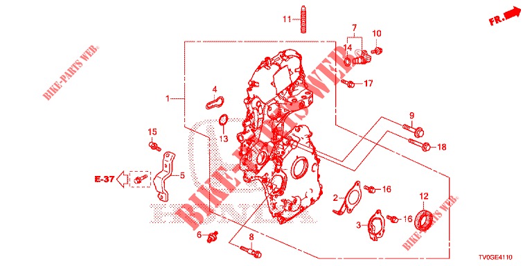 CHAIN CASE (DIESEL) for Honda CIVIC DIESEL 1.6 EXCLUSIVE 5 Doors 6 speed manual 2015