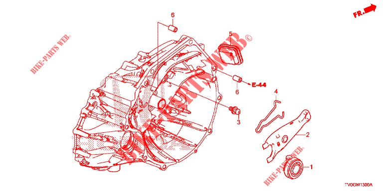 CLUTCH RELEASE (DIESEL) for Honda CIVIC DIESEL 1.6 EXCLUSIVE 5 Doors 6 speed manual 2015