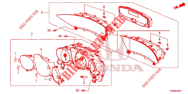 SPEEDOMETER  for Honda CIVIC DIESEL 1.6 EXCLUSIVE 5 Doors 6 speed manual 2015