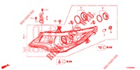 HEADLIGHT  for Honda CIVIC 1.8 EXECUTIVE 5 Doors 5 speed automatic 2015